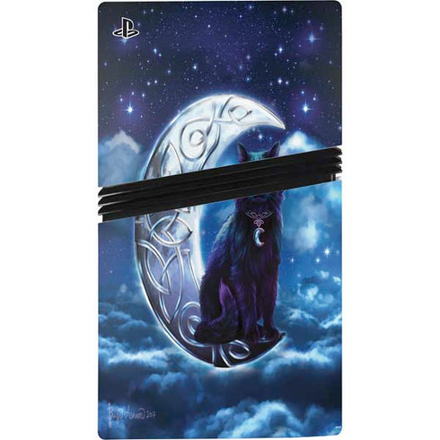 Celtic Black Cat by Brigid Ashwood PS5 Pro Console Skin