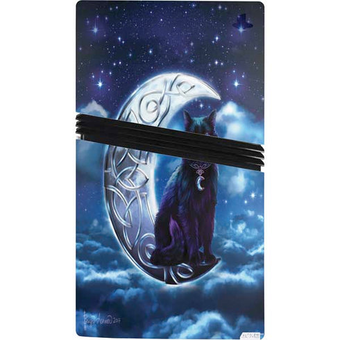 Celtic Black Cat by Brigid Ashwood PS5 Pro Console Skin