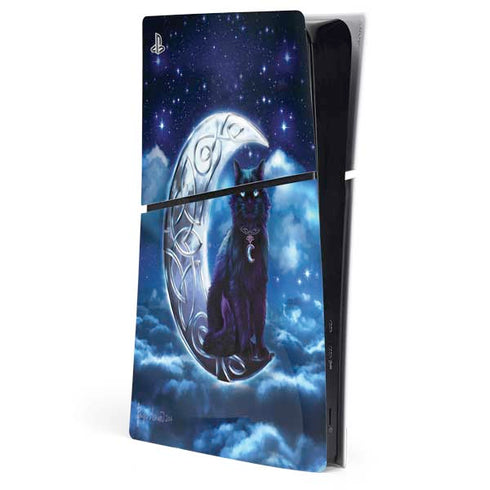 Celtic Black Cat by Brigid Ashwood PlayStation PS5 Skins