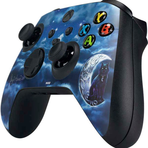 Celtic Black Cat by Brigid Ashwood Xbox Series X Controller Skin