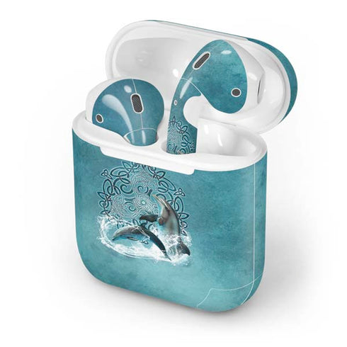 Celtic Dolphin by Brigid Ashwood Apple AirPods Skin