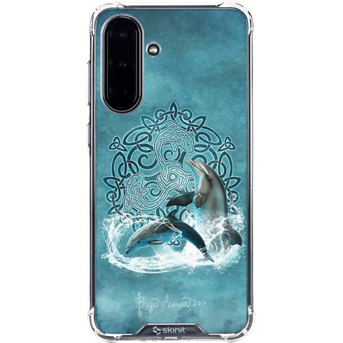 Celtic Dolphin by Brigid Ashwood Galaxy A36 5G Clear Case