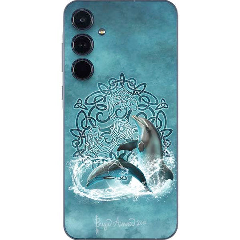Celtic Dolphin by Brigid Ashwood Galaxy A36 5G Skin
