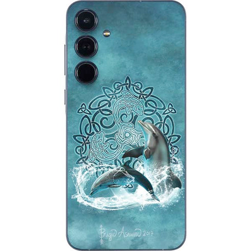 Celtic Dolphin by Brigid Ashwood Galaxy A55 5G Skin