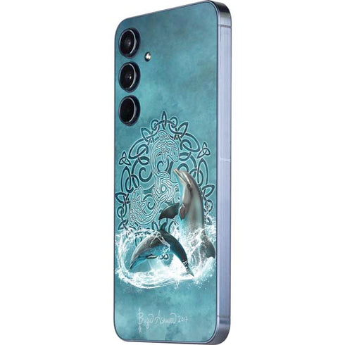 Celtic Dolphin by Brigid Ashwood Galaxy A55 5G Skin