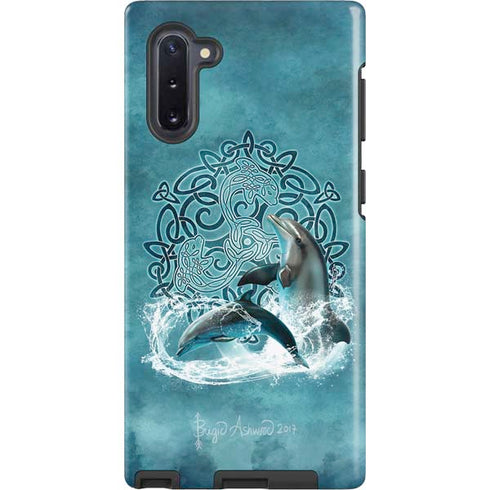Celtic Dolphin by Brigid Ashwood Galaxy Cases
