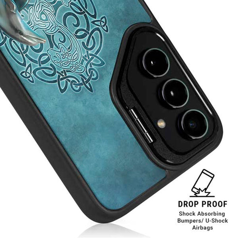 Celtic Dolphin by Brigid Ashwood Galaxy S24 FE Kickstand Case
