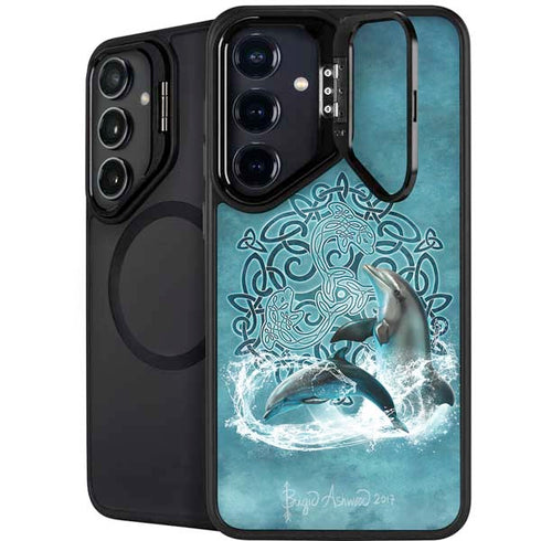 Celtic Dolphin by Brigid Ashwood Galaxy S25 Kickstand Case