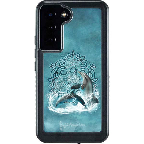Celtic Dolphin by Brigid Ashwood Galaxy S24 Plus Waterproof Case