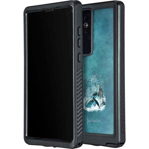 Celtic Dolphin by Brigid Ashwood Galaxy S24 Ultra Waterproof Case