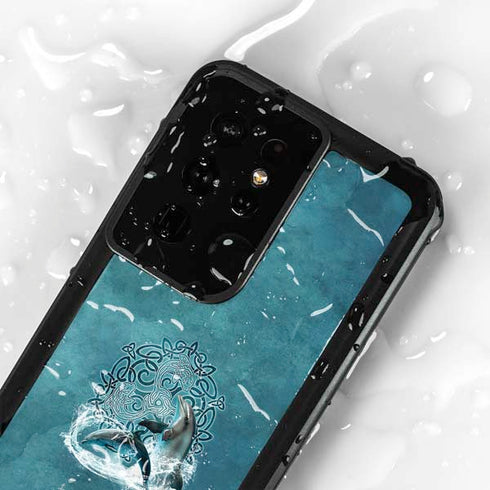 Celtic Dolphin by Brigid Ashwood Galaxy S24 Ultra Waterproof Case
