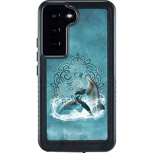 Celtic Dolphin by Brigid Ashwood Galaxy S24 Waterproof Case