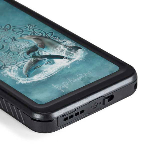 Celtic Dolphin by Brigid Ashwood Galaxy S24 Waterproof Case