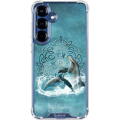 Celtic Dolphin by Brigid Ashwood Galaxy S25 Clear Case