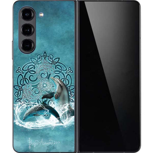 Celtic Dolphin by Brigid Ashwood Galaxy Z Fold5 5G Skin