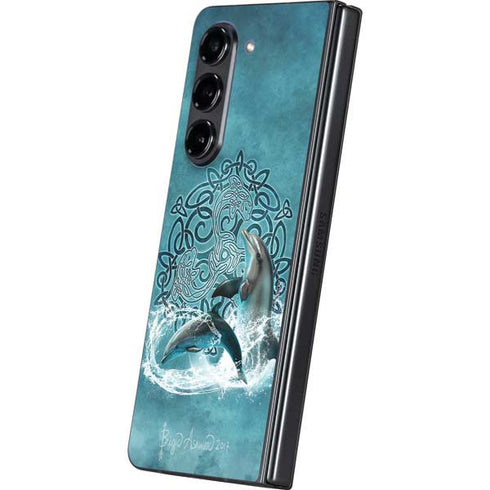 Celtic Dolphin by Brigid Ashwood Galaxy Z Fold5 5G Skin