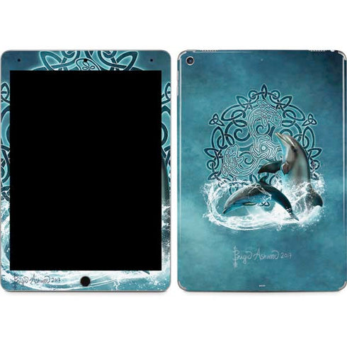 Celtic Dolphin by Brigid Ashwood iPad Skins