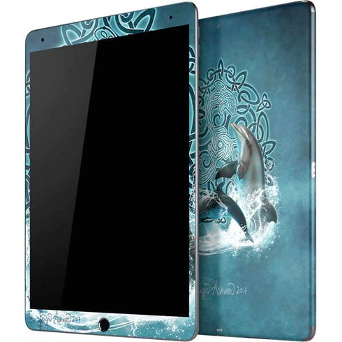 Celtic Dolphin by Brigid Ashwood iPad Skins