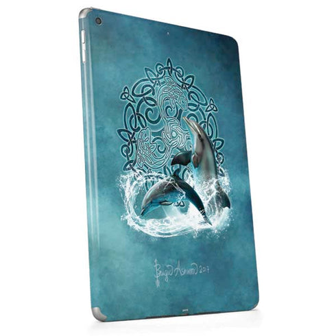 Celtic Dolphin by Brigid Ashwood Apple iPad Skin