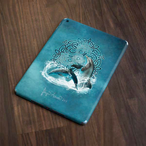 Celtic Dolphin by Brigid Ashwood Apple iPad Skin
