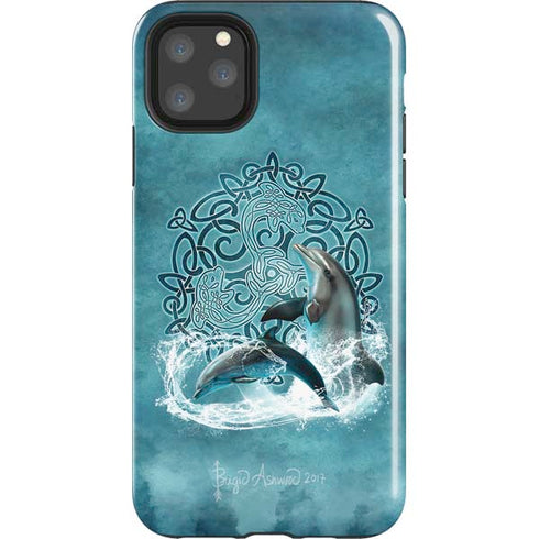 Celtic Dolphin by Brigid Ashwood iPhone Cases