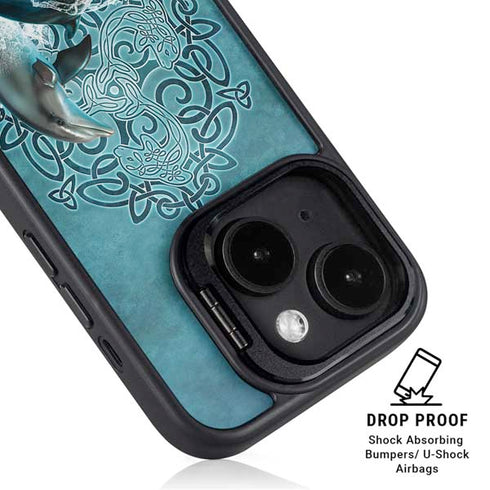 Celtic Dolphin by Brigid Ashwood iPhone 14 Kickstand Case