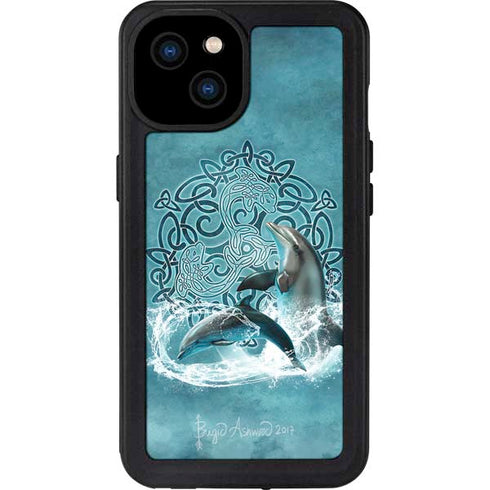 Celtic Dolphin by Brigid Ashwood iPhone 15 Plus Waterproof Case