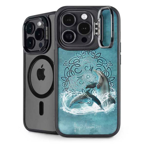 Celtic Dolphin by Brigid Ashwood iPhone 15 Pro Kickstand Case
