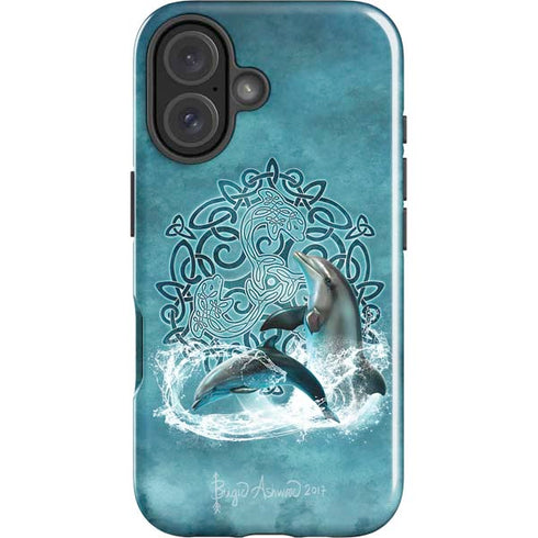 Celtic Dolphin by Brigid Ashwood iPhone 16 Impact Case