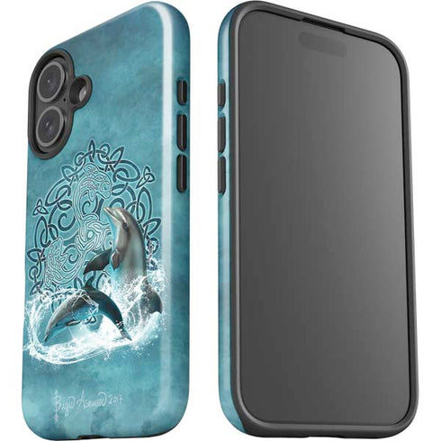 Celtic Dolphin by Brigid Ashwood iPhone 16 Impact Case