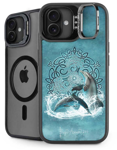 Celtic Dolphin by Brigid Ashwood iPhone 16 Kickstand Case