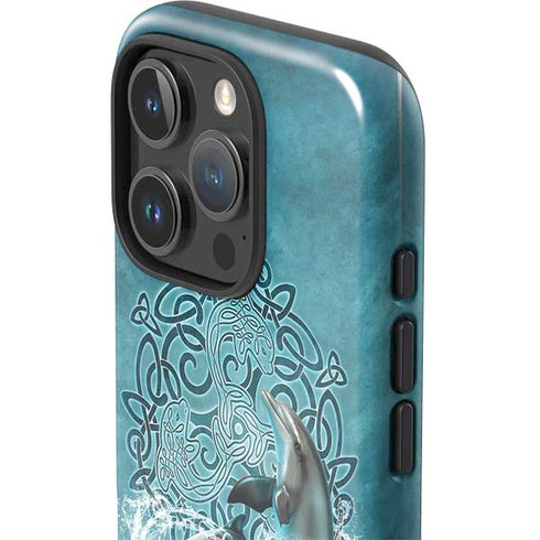 Celtic Dolphin by Brigid Ashwood iPhone 16 Pro Impact Case