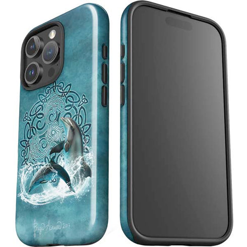Celtic Dolphin by Brigid Ashwood iPhone 16 Pro Impact Case