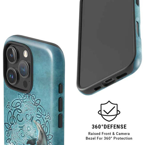 Celtic Dolphin by Brigid Ashwood iPhone 16 Pro Magsafe Impact Case