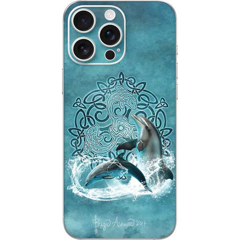Celtic Dolphin by Brigid Ashwood iPhone 16 Pro Max Skin