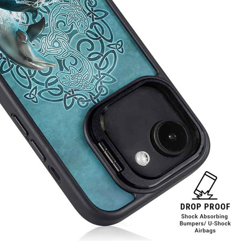 Celtic Dolphin by Brigid Ashwood iPhone 16e Kickstand Case