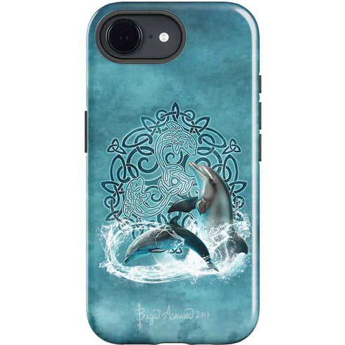 Celtic Dolphin by Brigid Ashwood iPhone 16e Impact Case