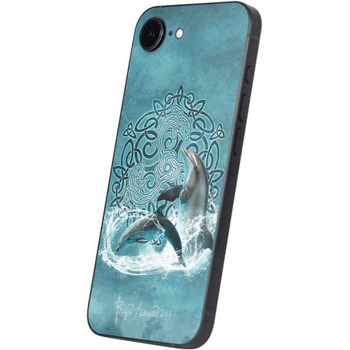 Celtic Dolphin by Brigid Ashwood iPhone 16e Skin