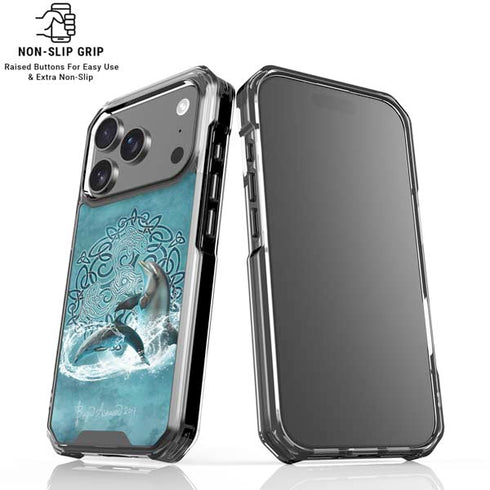 Celtic Dolphin by Brigid Ashwood iPhone 18 Pro Clear Case