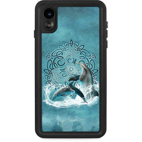 Celtic Dolphin by Brigid Ashwood iPhone Cases