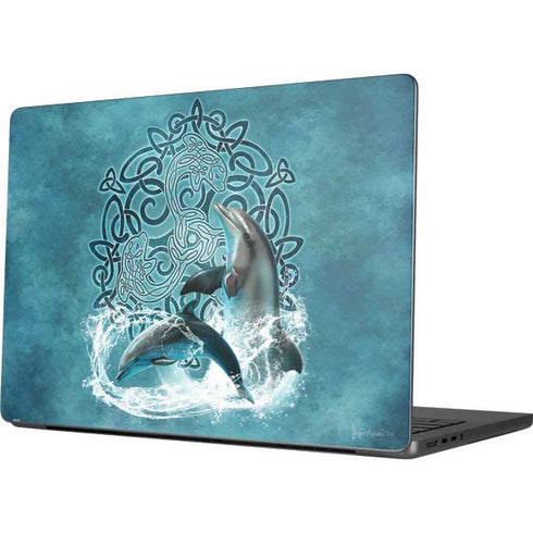 Celtic Dolphin by Brigid Ashwood Apple MacBook Pro 14-inch Skin