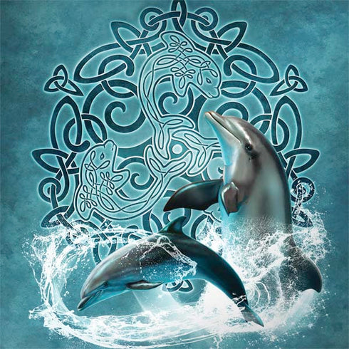 Celtic Dolphin by Brigid Ashwood MacBook Skins