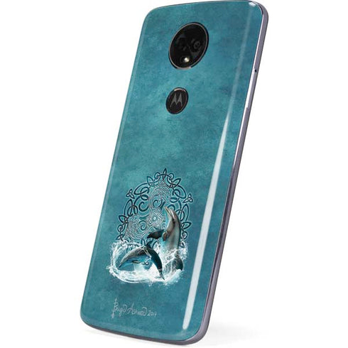 Celtic Dolphin by Brigid Ashwood Moto E5 Plus Skin