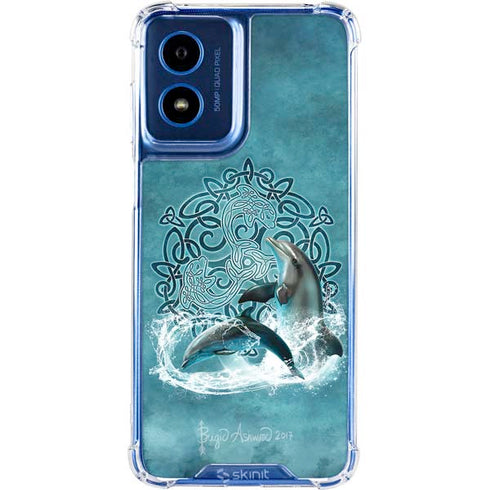 Celtic Dolphin by Brigid Ashwood Moto G 5G (2024) Clear Case