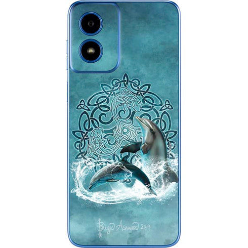 Celtic Dolphin by Brigid Ashwood Moto G Play 4G (2024) Skin