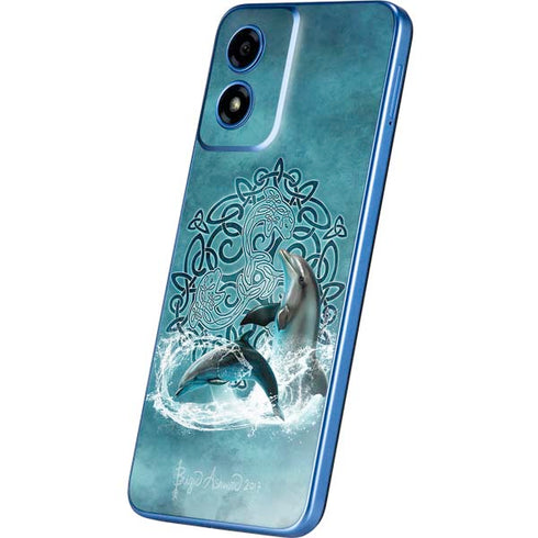 Celtic Dolphin by Brigid Ashwood Moto G Play 4G (2024) Skin