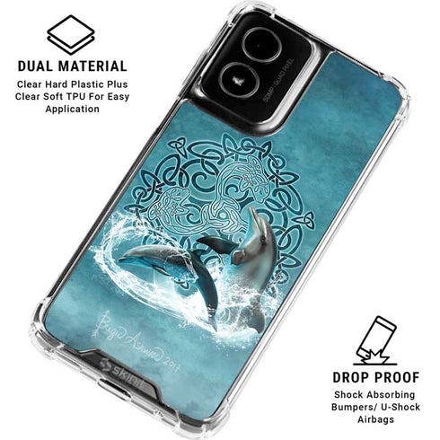 Celtic Dolphin by Brigid Ashwood Moto G Power 5G (2024) Clear Case