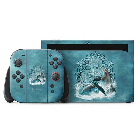 Celtic Dolphin by Brigid Ashwood Nintendo Skins
