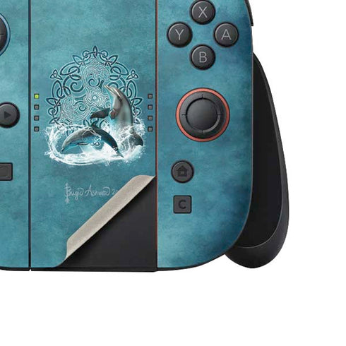 Celtic Dolphin by Brigid Ashwood Nintendo Switch 2 (2025) Joy-Con Controller Skin