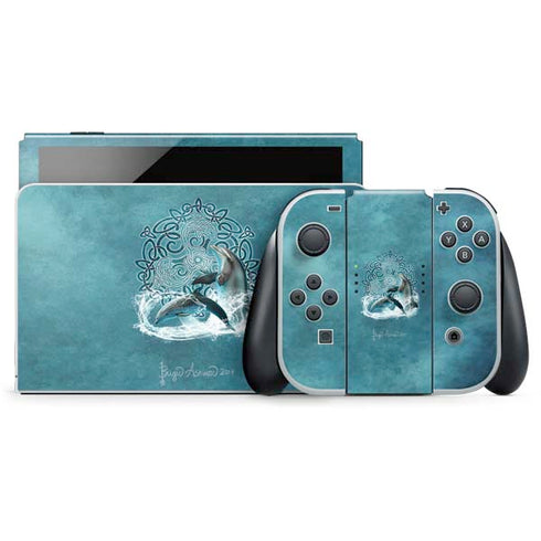 Celtic Dolphin by Brigid Ashwood Nintendo Skins